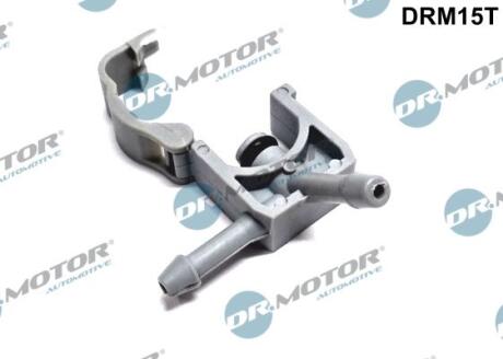 Штуцер шланга обратки (Т-образный) (пласмасса) (система DELPHI) DR.MOTOR DRM15T
