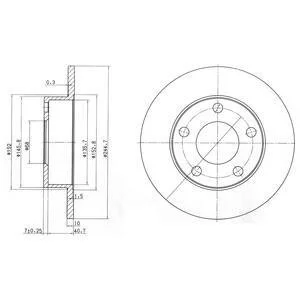 Гальмівний диск Drive+ DP1010.11.0154