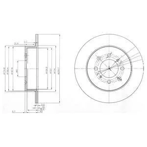 Гальмівний диск Drive+ DP1010.11.0260