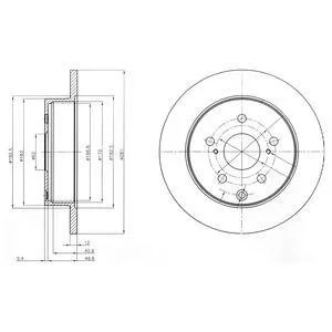 Гальмівний диск Drive+ DP1010.11.0269