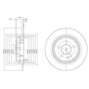 Гальмівний диск Drive+ DP1010.11.0270