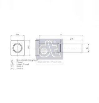 Шпилька Колеса / "ШПИЛЬКА КОЛЁСНАЯ ПОД АЛЮМИНИЕВЫЙ ДИСК SCANIA 7/8""X11BSFX92/81MM DT 1.17028