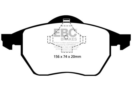 Гальмівні колодки, тюнінг EBC DP21324