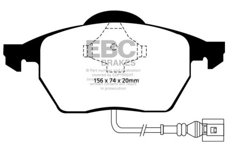 Гальмівні колодки, тюнінг EBC DP21330