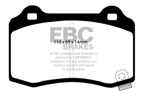 Гальмівні колодки, тюнінг EBC DP41788R