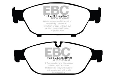 Гальмівні колодки, тюнінг EBC DP42086R