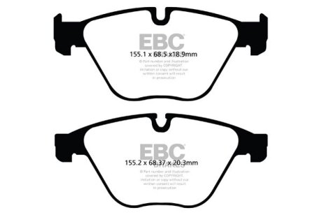 Гальмівні колодки, тюнінг EBC DP42103R