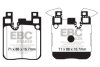 Комплект гальмівних накладок, дискове гальмо EBC DP42133R (фото 1)
