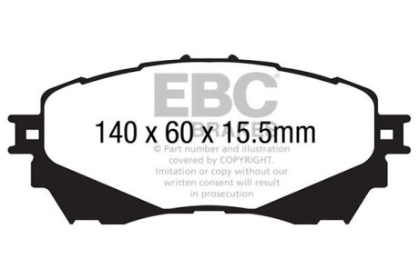 Гальмівні колодки, тюнінг EBC DP42170R