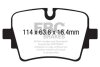 Комплект гальмівних колодок, дискове гальмо EBC DP42192R (фото 1)
