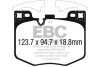 Комплект гальмівних накладок, дискове гальмо EBC DP42302R (фото 1)