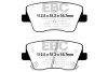 Комплект гальмівних накладок, дискове гальмо EBC DP42344R (фото 1)