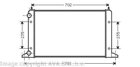 Радiатор ELIT VWA2133
