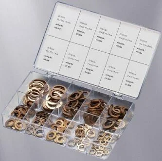 Фото 1 - комплект мідних кілець (Комплект уплотнительных колец) ELRING 017.671 Комплект мідних кілець (Комплект уплотнительных колец) ELRING 017.671 (фото 1)