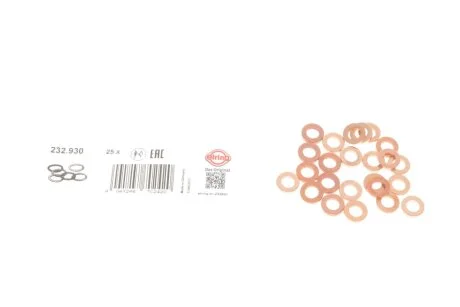 Ущільнююче кільце форсунки 7x12,3x2 Audi A1 1.4TDI 14-18 /Skoda Fabia 1.4TDI 10-/Octavia 1.6TDI 12-/VW Golf VII 1.6TDI/Polo 1.4TDI 09- ELRING 232.930