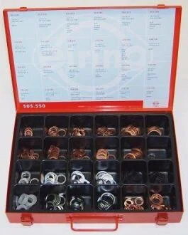 Комплект ущільнювальних кілець (24 види кілець, загальна кі-сть 355 шт.) ELRING 505.550 (фото 1)