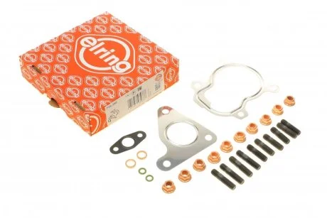 Монтажний комплект турбіни (з прокладками) VOLVO S40 I, V40 ARO CARPAT MITSUBISHI CARISMA, SPACE STAR NISSAN INTERSTAR, PRIMASTAR OPEL MOVANO A, VIVARO A RENAULT KANGOO 1.9D 03.99- ELRING 715.350