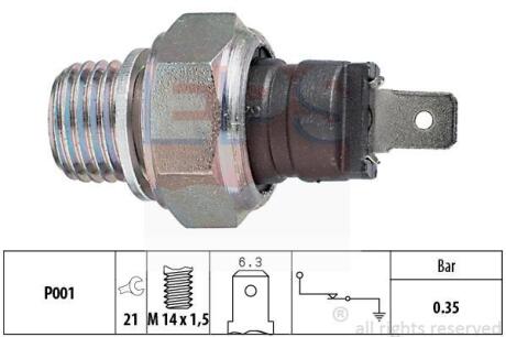 OPEL датчик тиск.мастила OPEL VOLVO RENAULT PEUGEOT SAAB EPS 1 800 006