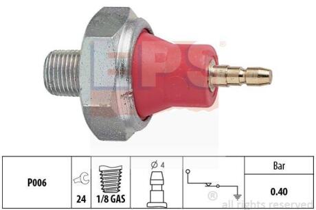 Датчик тиску масла Honda Accord 00-/Nissan Sunny 82-/Opel Vectra B 95-/Rover 400 90- EPS 1 800 015