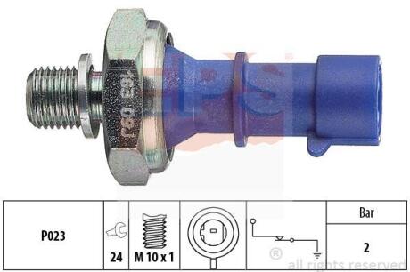 OPEL датчик тиску мастила Astra H 1,6 04-, (синій) (2bar) EPS 1 800 163