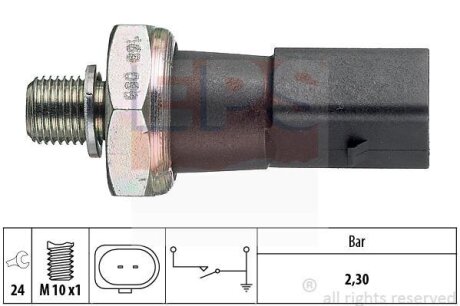 Датчик тиску масла Audi A4, A6, A8 VW Touareg 2.7TDI/3.0TDI/4.2TDI 06.07- EPS 1 800 190