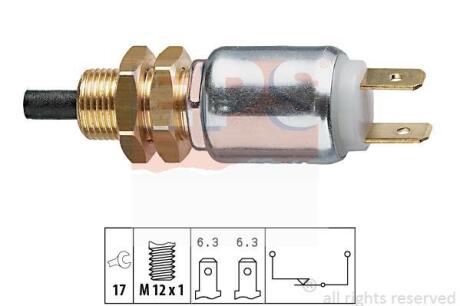 Перекл. світла "Стоп" Volvo 142-164,240-265,740-780 Bmw E30/ EPS 1 810 014