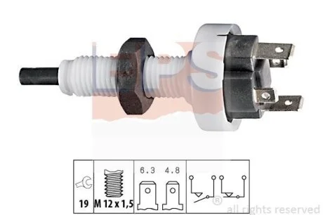 ALFA ROMEO Выключатель STOP-сигналов FIAT,LANCIA EPS 1 810 049