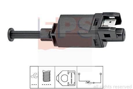 VW вмикач STOP-сигналів (під педаль) Audi A3,Skoda Octavia,Golf II,III,IV,Passat,Polo,T4,T5 EPS 1 810 055