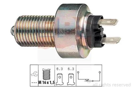 DB вимикач світла заднього ходу 406D 78-80 EPS 1 810 201