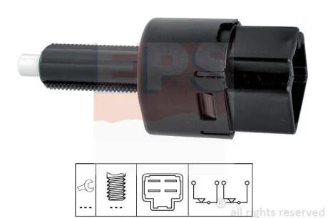 NISSAN вимикач STOP-сигналів Micra 02-, Note 06-, Qashqai 07-, X-Trail 01-. EPS 1 810 202