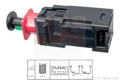 Перемикач стоп-сигналу Citroen Nemo 08- /Fiat Fiorino 07- /Opel Astra H/Corsa D/Vectra C/Peugeot Bipper 08- EPS 1 810 208