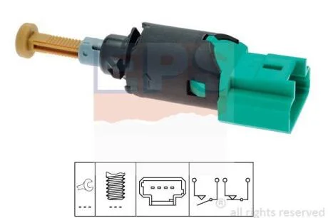 CITROEN вимикач STOP-сигналів Berlingo 08-,Jumpy 07-,C2/C3/C4/C5 02-, Grand Picasso 06-,Fiat Scudo,Peugeot EPS 1 810 213