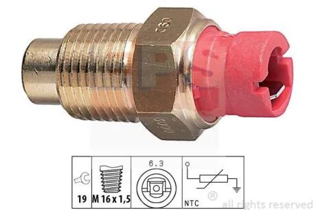 FIAT датчик температури води 900-1,1,UNO, EPS 1 830 000