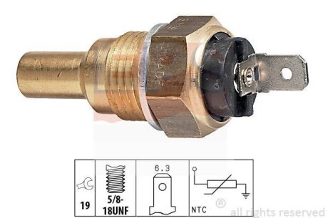 VOLVO датчик температури води 360 1.4-2.0 84-89 EPS 1 830 029