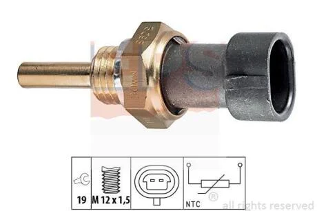 OPEL датчик температури води Antara,Astra G/J,Corsa,Insignia,Vectra B/C,Chevrolet Aveo,Captiva,Cruze,Lacetti,Daewoo Lanos,Nexia EPS 1 830 098