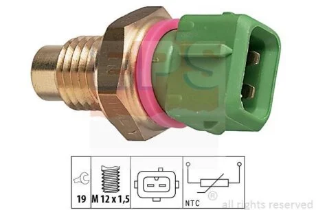 CITROEN датчик температури води AX1.1-1.4 91- EPS 1 830 114