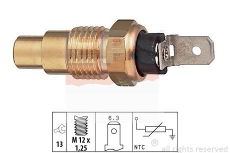 Датчик температури води (M12x1.25) Nissan AlmeraII 1.5-2.2 00-/Primera 1.6-2.0 93-02 EPS 1 830 121
