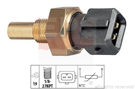 Датчик температури (чорн.) Ford 1.6-2.0 Zetec EPS 1 830 165