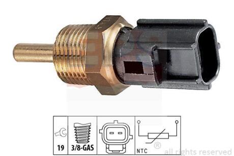 Датчик температури Smart Fortwo 1.0 07-, Forfour 1.1/1.3/1.5 04-06// Mitsubischi Colt, Lancer 91- EPS 1 830 230