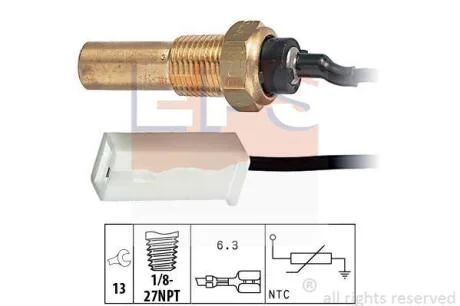 LANDROVER датчик температури води Rover 200/400,25,45,600,Freelander EPS 1 830 250