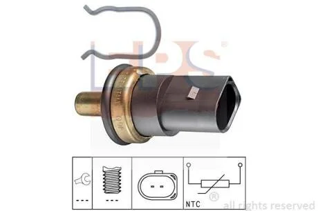 VW датчик температури води Audi A3/4/5/6/7,Q3,Q5,Q7,Skoda,Caddy III,Golf IV,V,Crafter,Passat,Touareg,Touran,T5 EPS 1 830 278