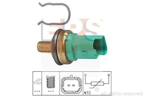Датчик температури Citroen Berlingo, C3, C4// Fiat Scudo// Ford Focus II// Peugeot 307, 308 1.4-2.2Hdi 11.01- EPS 1 830 292