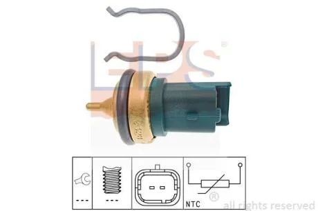 Датчик температури охол.рідини Citroen Berlingo 1.6 08-/Peugeot 206/207/308 1.4-1.6 07- EPS 1 830 328