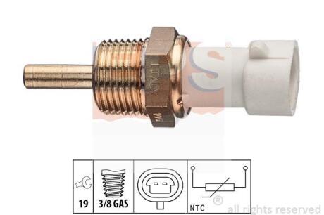 Датчик температури охол. рідини Chevrolet Captiva/Cruze/Epica 2.0CDTI 05- EPS 1 830 335