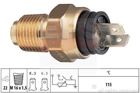 Датчик температури води Fiat Croma Diesel EPS 1 830 500