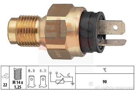 VOLVO датчик температури води 440 1.7 460 88- EPS 1 830 541