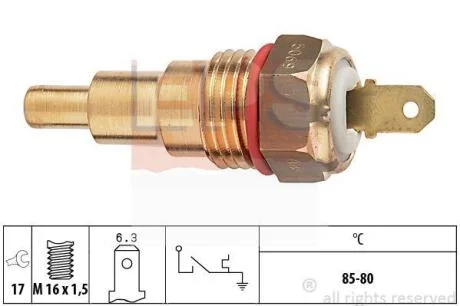 MITSUBISHI температурний датчик включення вентилятора радіатора Lancer,Colt 84- EPS 1 850 068
