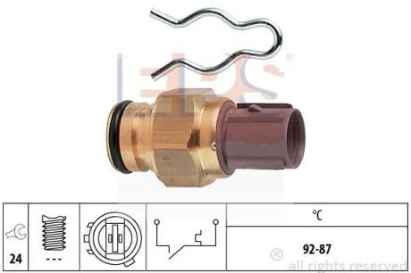 Датчик включення вентилятора (92-87°C) Honda Accord VII 1.8-2.3 98-02 EPS 1 850 285