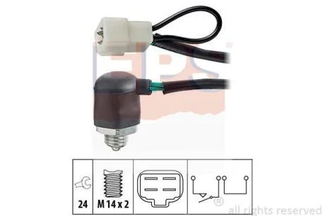 MAZDA вимикач світла заднього ходу 626 82-98 EPS 1 860 064