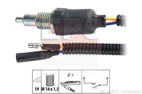 Выключатель света заднего хода LAND ROVER DEFENDER 90- EPS 1 860 093